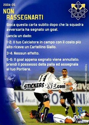 Sticker Non rassegnarti - Football Champions Italy 2004-2005 n. A20 - Wizards of The Coast