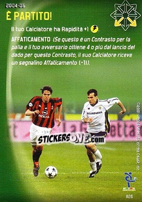 Sticker E' partito! - Football Champions Italy 2004-2005 n. A26 - Wizards of The Coast