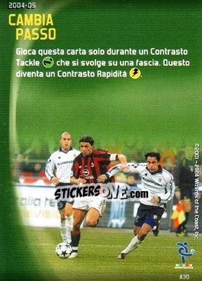 Sticker Cambia Passo - Football Champions Italy 2004-2005 n. A30 - Wizards of The Coast