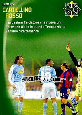 Sticker Cartellino rosso - Football Champions Italy 2004-2005 n. A32 - Wizards of The Coast