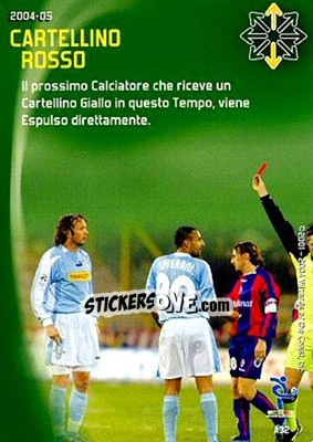 Sticker Cartellino rosso - Football Champions Italy 2004-2005 - Wizards of The Coast