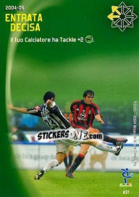 Sticker Entrata decisa. - Football Champions Italy 2004-2005 n. A37 - Wizards of The Coast