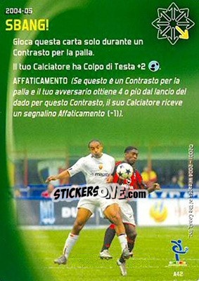 Sticker Sbang! - Football Champions Italy 2004-2005 n. A42 - Wizards of The Coast
