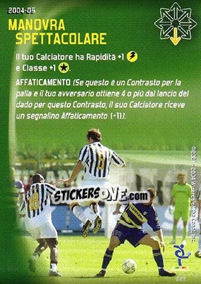 Figurina Manovra spettacolare - Football Champions Italy 2004-2005 - Wizards of The Coast