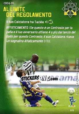 Sticker Al limite del regolamento - Football Champions Italy 2004-2005 - Wizards of The Coast