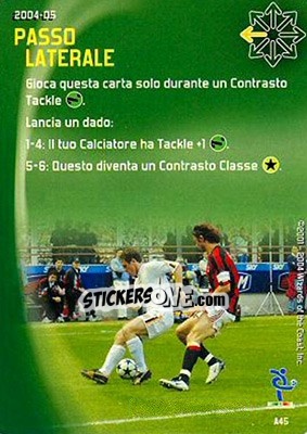 Cromo Passo laterale - Football Champions Italy 2004-2005 - Wizards of The Coast