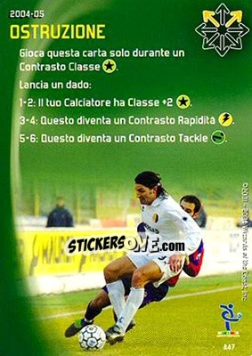 Sticker Ostruzione - Football Champions Italy 2004-2005 n. A47 - Wizards of The Coast