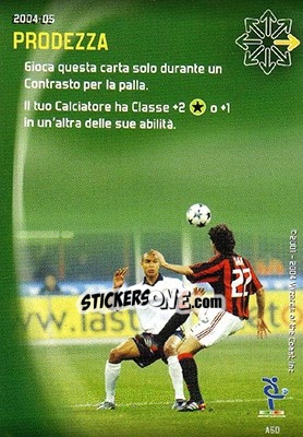 Sticker Prodezza - Football Champions Italy 2004-2005 n. A50 - Wizards of The Coast