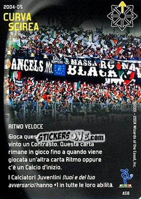 Sticker Curva Scirea - Football Champions Italy 2004-2005 - Wizards of The Coast