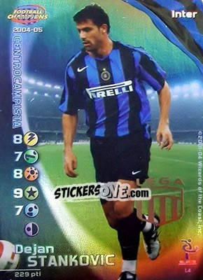 Sticker Dejan Stankovic - Football Champions Italy 2004-2005 - Wizards of The Coast