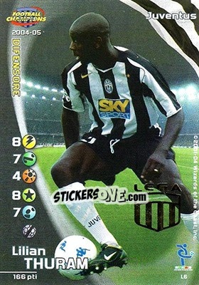 Cromo Lilian Thuram - Football Champions Italy 2004-2005 - Wizards of The Coast