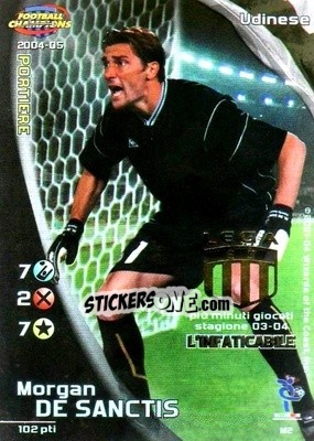 Sticker Morgan De Sanctis - Football Champions Italy 2004-2005 n. M2 - Wizards of The Coast