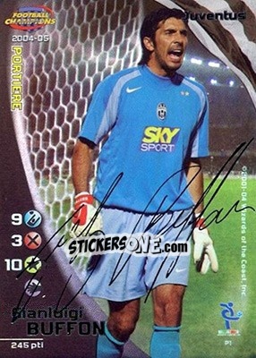 Sticker Gianluigi Buffon - Football Champions Italy 2004-2005 n. P1 - Wizards of The Coast