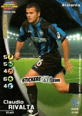 Sticker Claudio Rivalta - Football Champions Italy 2004-2005 - Wizards of The Coast
