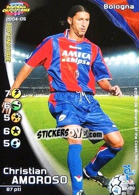 Sticker Christian Amoruso - Football Champions Italy 2004-2005 n. u4 - Wizards of The Coast