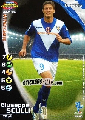 Sticker Giuseppe Sculli - Football Champions Italy 2004-2005 - Wizards of The Coast