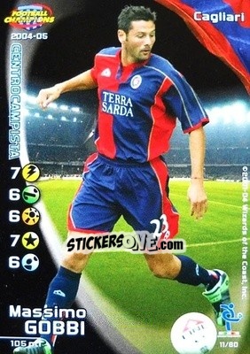 Sticker Massimo Gobbi - Football Champions Italy 2004-2005 n. u11 - Wizards of The Coast