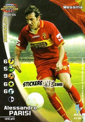 Sticker Alessantro Parisi - Football Champions Italy 2004-2005 n. u43 - Wizards of The Coast