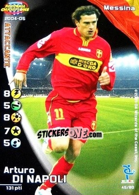 Sticker Arturo Di Napoli - Football Champions Italy 2004-2005 n. u45 - Wizards of The Coast