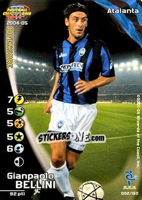 Sticker Gianpaolo Bellini - Football Champions Italy 2004-2005 - Wizards of The Coast