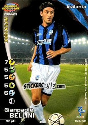 Sticker Gianpaolo Bellini - Football Champions Italy 2004-2005 n. 2 - Wizards of The Coast