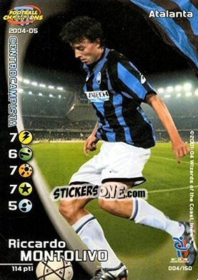 Figurina Riccardo Montolivo - Football Champions Italy 2004-2005 n. 4 - Wizards of The Coast