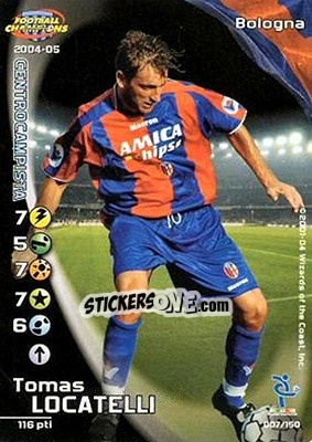Sticker Tomas Locatelli - Football Champions Italy 2004-2005 n. 7 - Wizards of The Coast