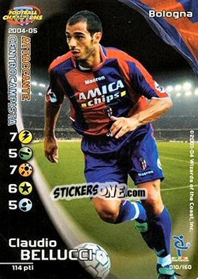 Sticker Claudio Bellucci - Football Champions Italy 2004-2005 n. 10 - Wizards of The Coast