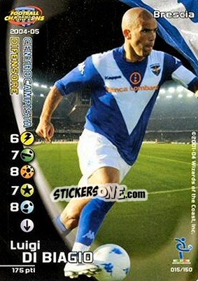 Sticker Luigi Di Biagio - Football Champions Italy 2004-2005 - Wizards of The Coast