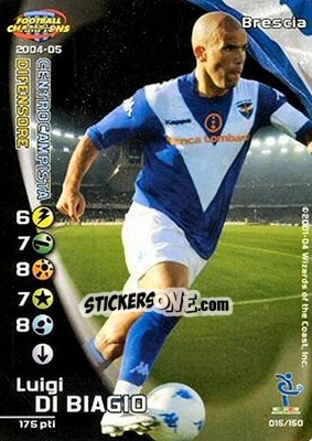 Cromo Luigi Di Biagio - Football Champions Italy 2004-2005 - Wizards of The Coast