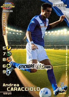 Sticker Andrea Caracciolo - Football Champions Italy 2004-2005 n. 16 - Wizards of The Coast