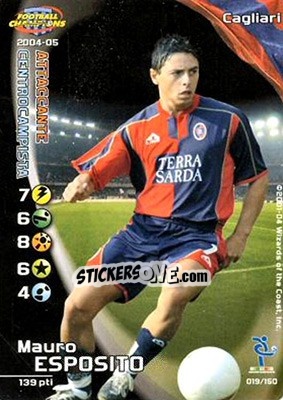 Sticker Mauro Esposito - Football Champions Italy 2004-2005 n. 19 - Wizards of The Coast