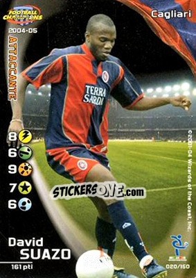 Sticker David Suazo - Football Champions Italy 2004-2005 - Wizards of The Coast