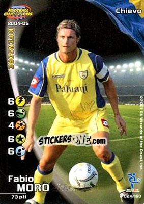 Sticker Fabio Moro - Football Champions Italy 2004-2005 - Wizards of The Coast