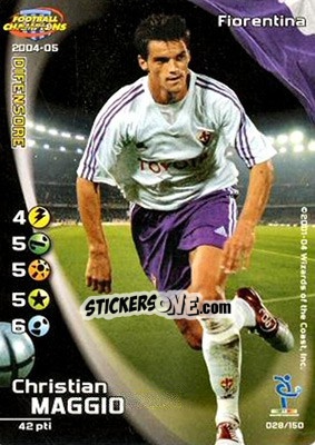 Sticker Christian Maggio - Football Champions Italy 2004-2005 n. 28 - Wizards of The Coast