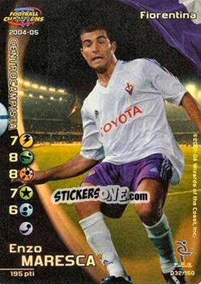 Sticker Enzo Maresca - Football Champions Italy 2004-2005 n. 32 - Wizards of The Coast