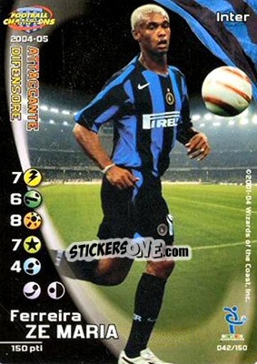 Sticker Ferreira Ze Maria - Football Champions Italy 2004-2005 n. 42 - Wizards of The Coast