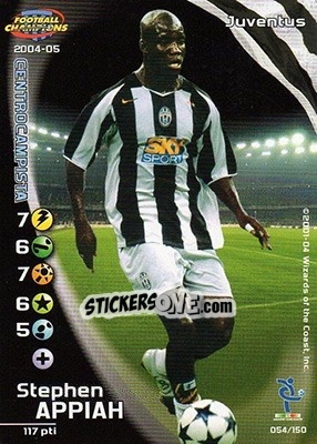 Sticker Stephen Appiah - Football Champions Italy 2004-2005 - Wizards of The Coast