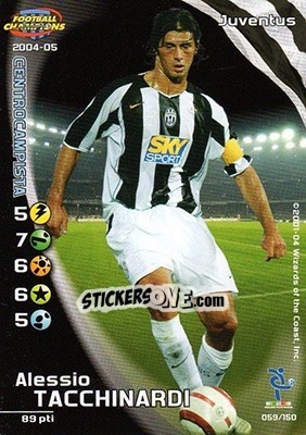 Sticker Alessio Tacchinardi - Football Champions Italy 2004-2005 n. 59 - Wizards of The Coast