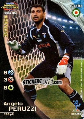 Sticker Angelo Peruzzi - Football Champions Italy 2004-2005 - Wizards of The Coast