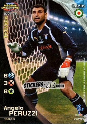Sticker Angelo Peruzzi - Football Champions Italy 2004-2005 n. 62 - Wizards of The Coast