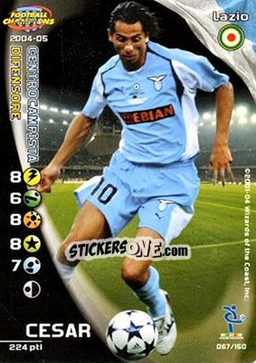 Sticker Cesar - Football Champions Italy 2004-2005 - Wizards of The Coast