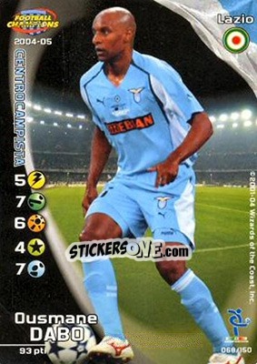 Cromo Ousmane Dabo - Football Champions Italy 2004-2005 - Wizards of The Coast