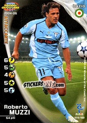 Sticker Roberto Muzzi - Football Champions Italy 2004-2005 n. 72 - Wizards of The Coast