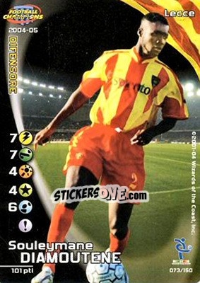 Sticker Souleymane Diamoutene - Football Champions Italy 2004-2005 - Wizards of The Coast