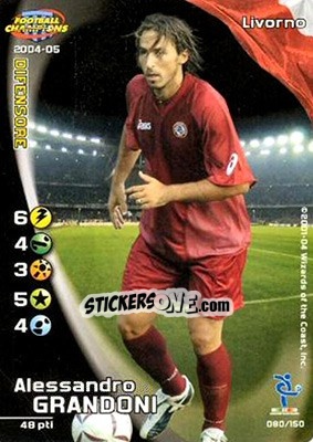 Cromo Alessandro Grandoni - Football Champions Italy 2004-2005 - Wizards of The Coast