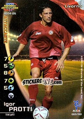 Sticker Igor Protti - Football Champions Italy 2004-2005 n. 83 - Wizards of The Coast