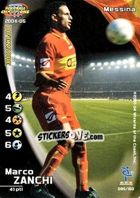 Sticker Marco Zanchi - Football Champions Italy 2004-2005 - Wizards of The Coast