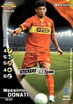 Sticker Massimo Donati - Football Champions Italy 2004-2005 n. 86 - Wizards of The Coast