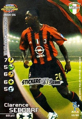 Sticker Clarence Seedorf - Football Champions Italy 2004-2005 n. u50 - Wizards of The Coast